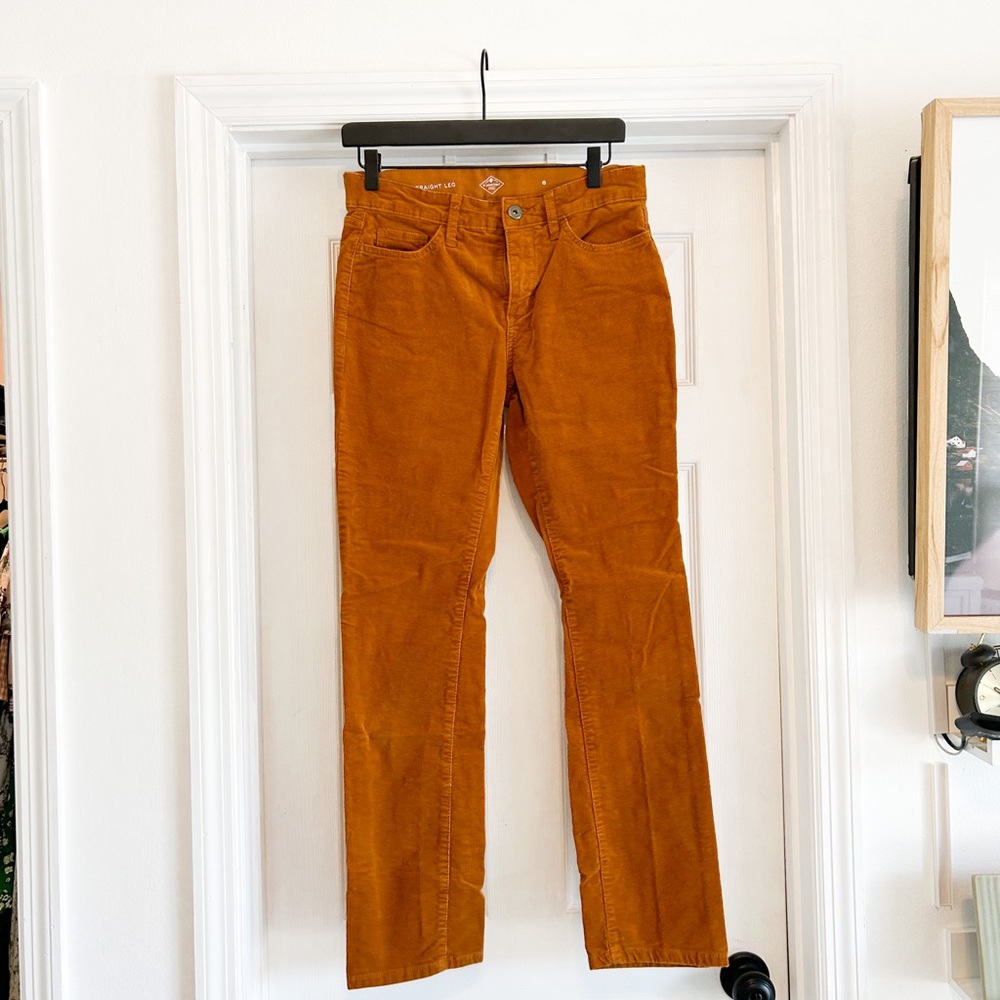 Burnt orange corduroy pants